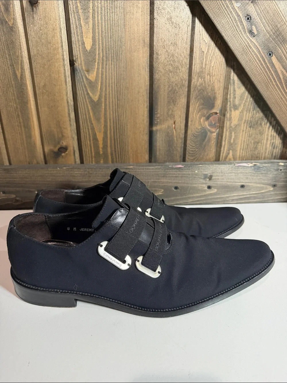 Donald J. Pliner Men's Black Double-Strap Monk Oxfords - Picture 4 of 7